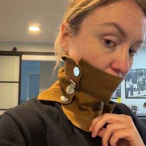 & Other Stories Neck Warmer with Silver Buttons